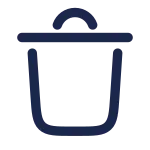 Trash Bin Minimalistic 2 SVG Icon